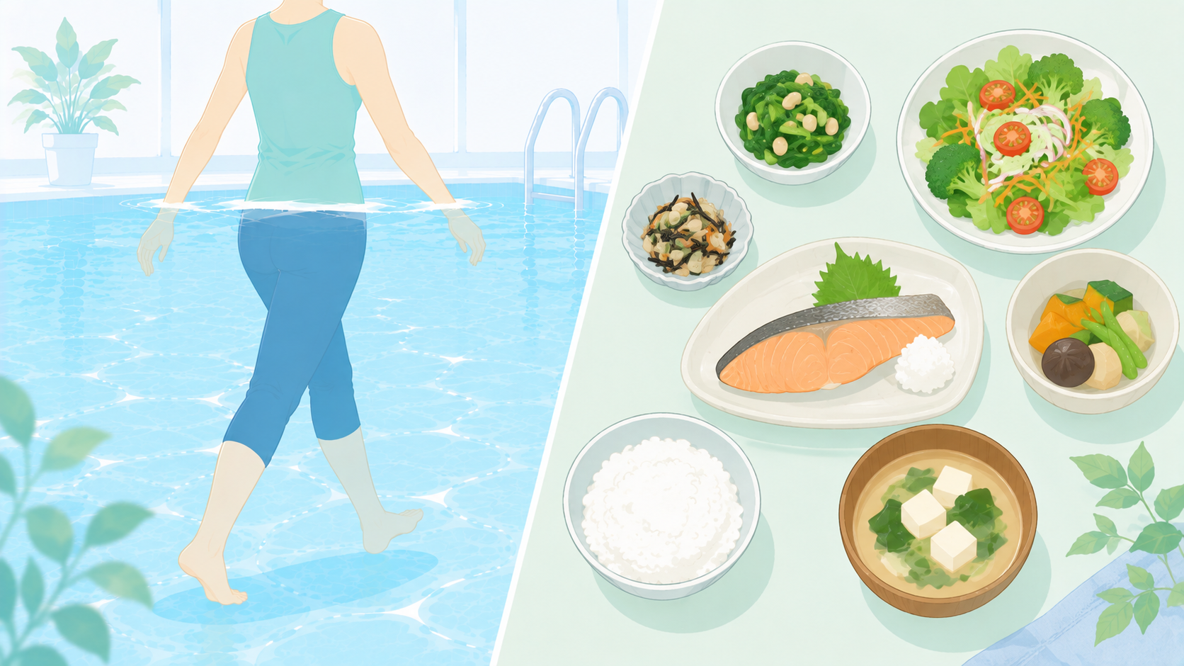 水中ウォーキングの消費カロリーは?｜数字より大事な「痩せたいなら食事」の話｜現役インストラクター解説