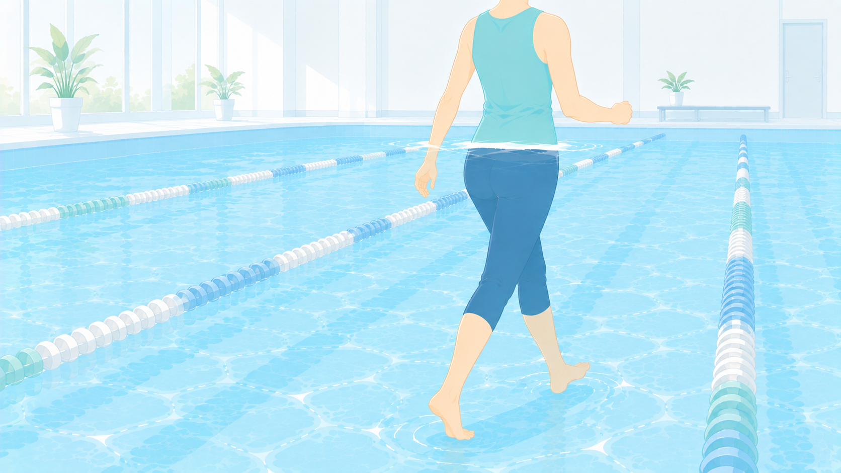 水中ウォーキングは一人で行っても大丈夫?｜初めてで戸惑うのは「コースのルール」｜現役インストラクター解説