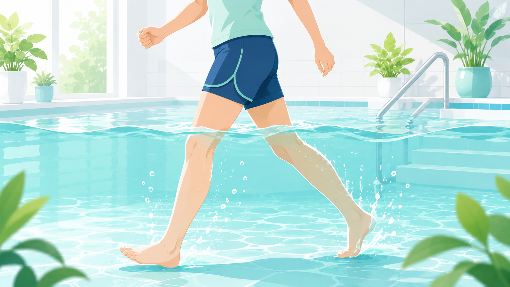水中ウォーキングで下半身は引き締まる?｜50代のお尻・ももに効く歩き方と、たんぱく質の話｜現役インストラクター解説
